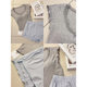 Sin Glee Simple Slim-fit Pure Color Short-sleeved Pajamas with Chest Pad Women's Summer plus size Comfortable Shorts Home Clothes