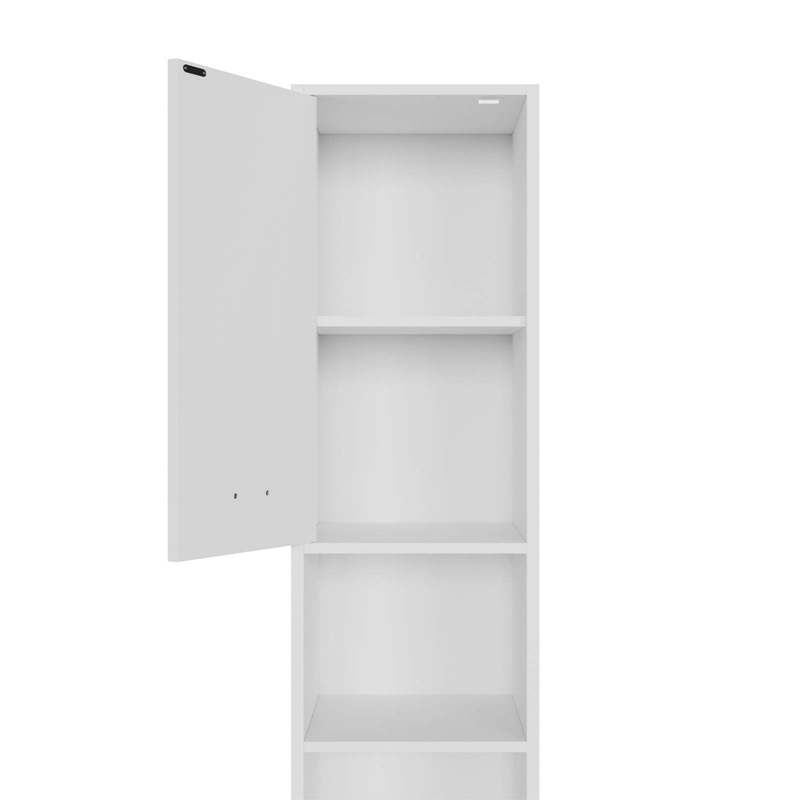 Gabinete de baño minimalista moderno Gabinete integrado gabinete de puerta de piso gabinete combinación de un solo gabinete estilo densidad material del tablero