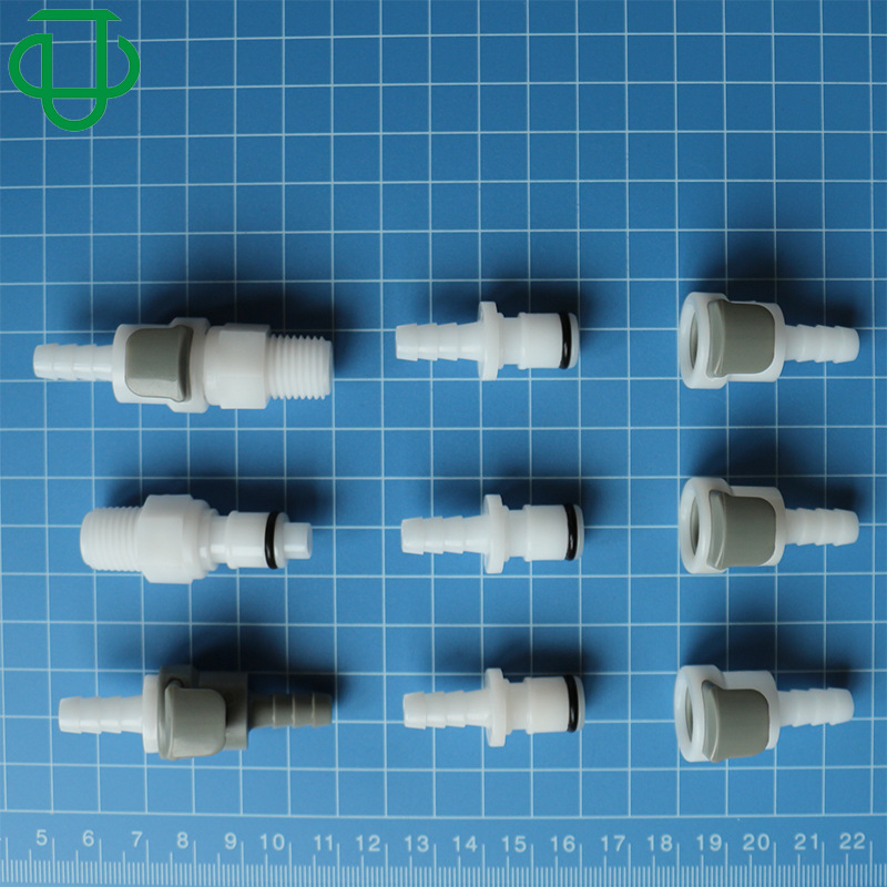 集优AP系列POM塑料插拔式直通弯头公母对接快插接头组批发
