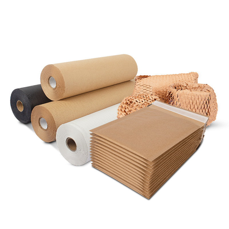 Honeycomb paper Amazon wholesale cushion honeycomb filling kraft paper grid express cosmetics packaging paper