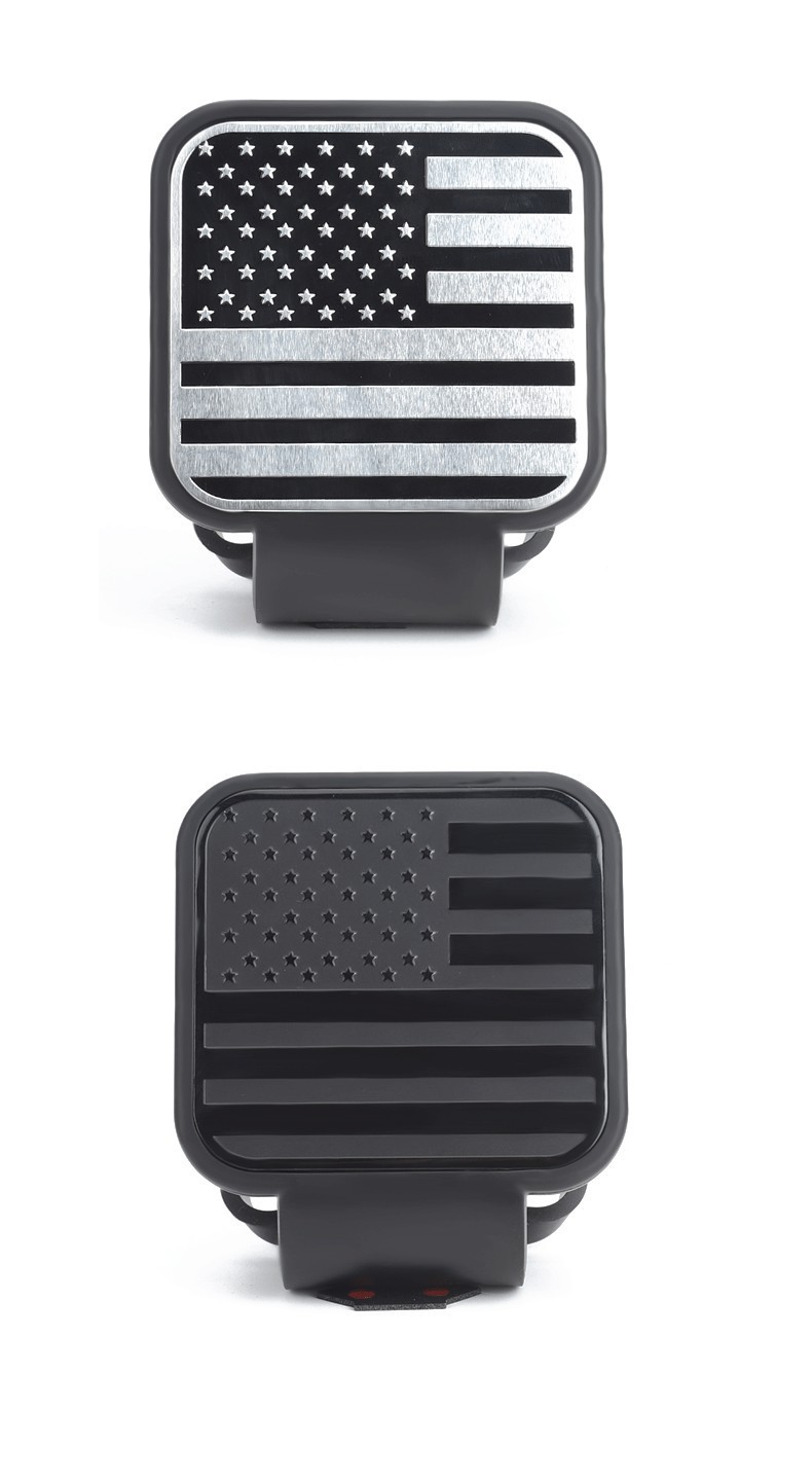 Cross-Border Car Modification Parts: Dust Cover for Trailer Hitch, Square Port Protective Cover, 2-Inch 51mm Towing Cover