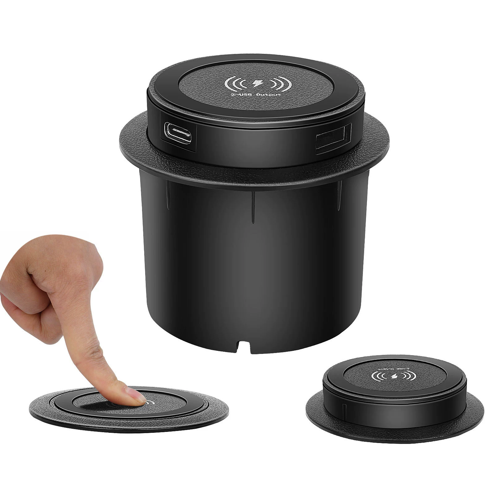 Встраиваемое зарядное устройство T9-TYPE-C/USB для прикроватных тумбочек, диванов, массажных кресел и другой мебели