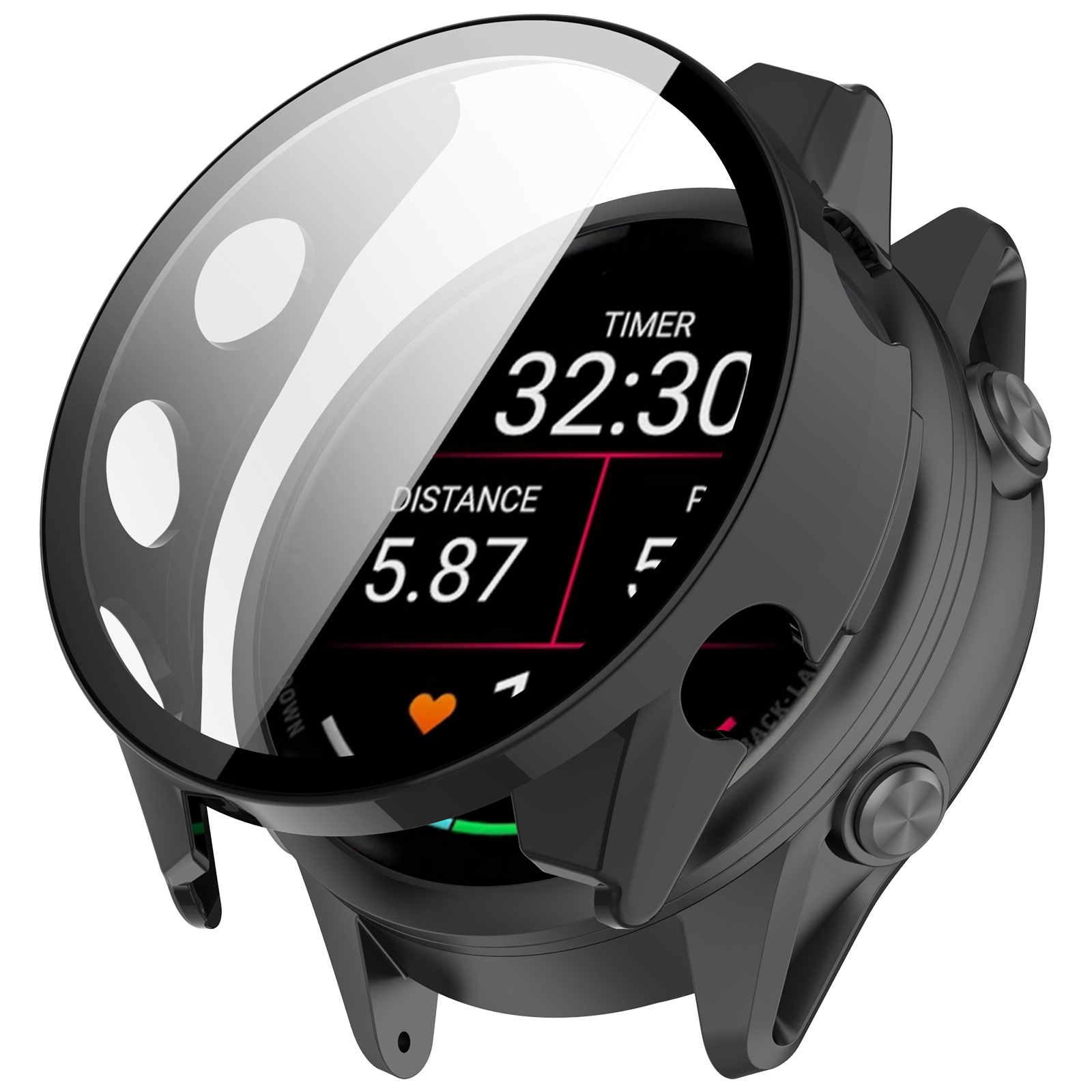 Suitable for Garmin Forerunner970 protective case tempered film integrated case FR970 skeletonized armor watch case undefined