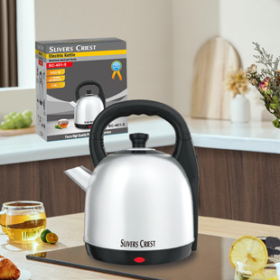 Foreign trade export stainless steel large capacity 3L folding handle automatic power-off boiling water sound electric kettle