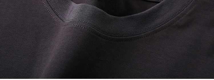 T-shirt unisexe en coton à col rond coupe ample pour été_voghion.com