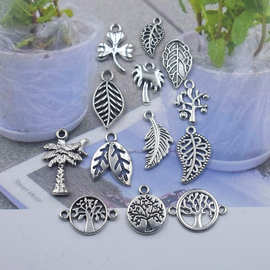 合金爆款生命树服装饰品辅料 简约合金项链手链耳环diy配件