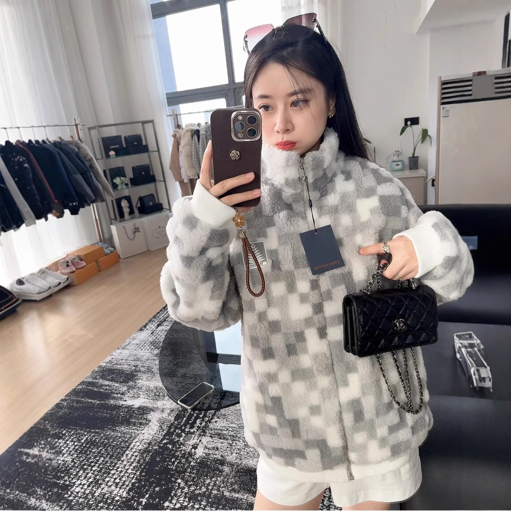 (2개) 당나귀 홈 모자이크 양털 재킷 포이즌 홈 재고 올바른 버전 V 홈 24 겨울 새 재킷