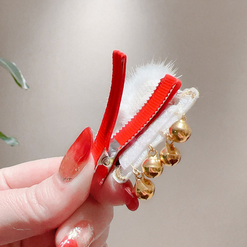  Tiger Year Headwear Children's New Year Hairpin Baby Tiger Hair Accessories Chinese Style Girls' New Year's Greeting Card Girls