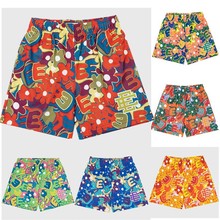 夏季新品美式EE短裤沙滩健身运动跑步篮球休闲3D数码印花男士情侣