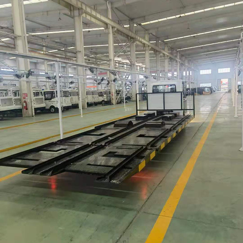 厂内倒货牵引车10吨电动平板车工厂搬运车载重王转运车拖车