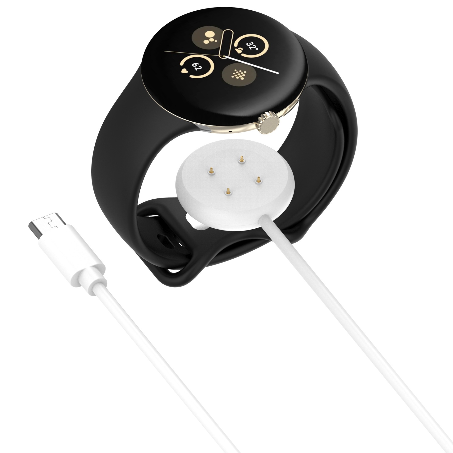 Google Watch charger, Google Pixel Watch2, Watch3 magnetic charging cable undefined