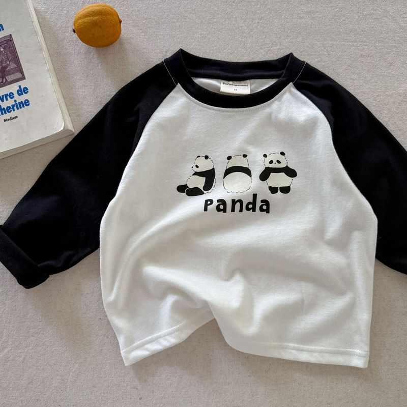 在庫あり長袖子供用Tシャツ2025秋冬韓国風カジュアルベビー半袖夏かわいいボトムシャツ男の子と女の子用|undefined
