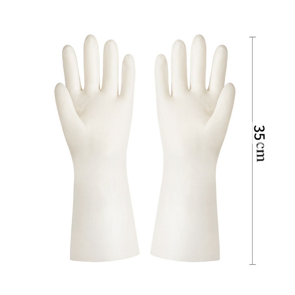 Guantes de Oxford gruesos de protección laboral resistentes al desgaste impermeables antideslizantes de goma plástica lavado de platos guantes de limpieza doméstica duraderos