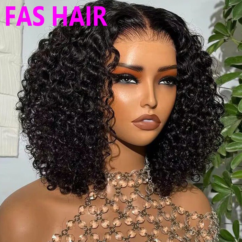 Glueless Wig Curly Human Hair Double Drawn Bob Wig Bob Wig Glueless Wig Curly Human Hair Double Drawn Bob Wig Bob Wig