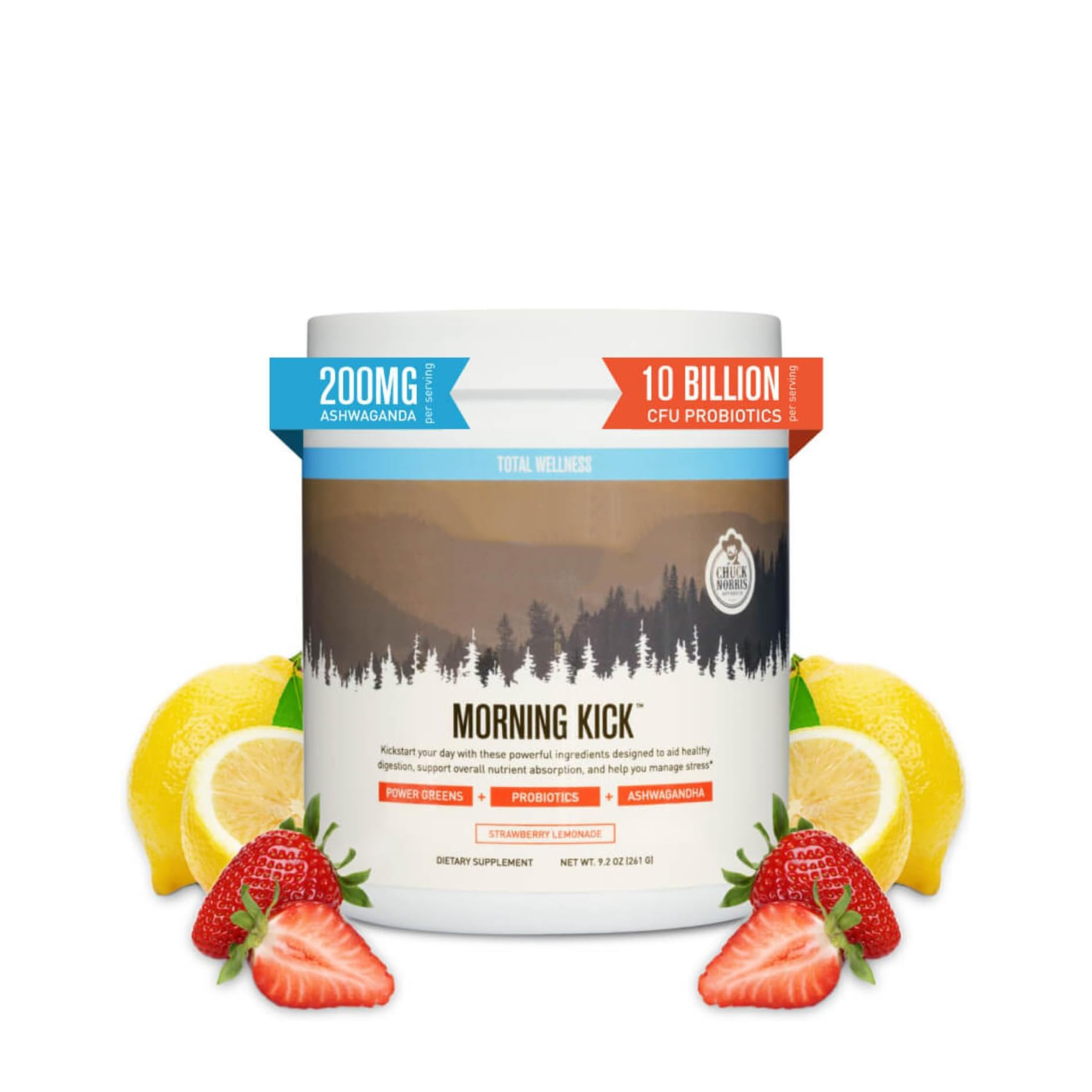 Morning Kick Greens绿色粉末南非醉茄胶原蛋白益生菌草莓柠檬粉