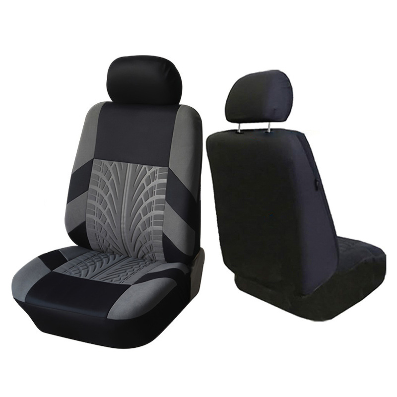 Foreign Trade Hot-Selling Tire Pattern Car Seat Cover Press Machine Seat Cover Seat Cushion Two-Piece Set Fabric Car Seat Cover Wholesale