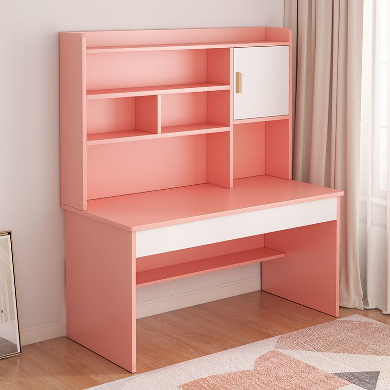 Student Home Study Table Children's Desk Bookshelf Combination Table and Chair Set Simple Bedroom Children's Writing Desk