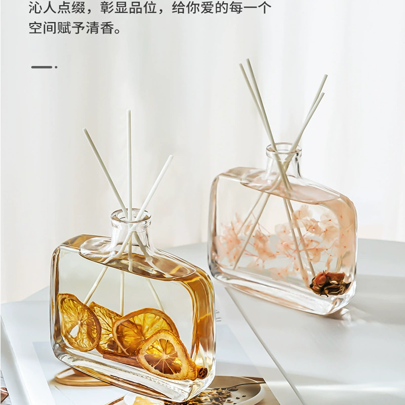 Origin Source плоская Квадратная бутылка для ароматерапии пустая бутылка DIY плавающий цветок вечный цветок декоративная большая бутылка для ароматерапии бутылка эфирного масла