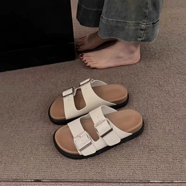 厚底拖鞋;平底拖鞋;平底凉鞋