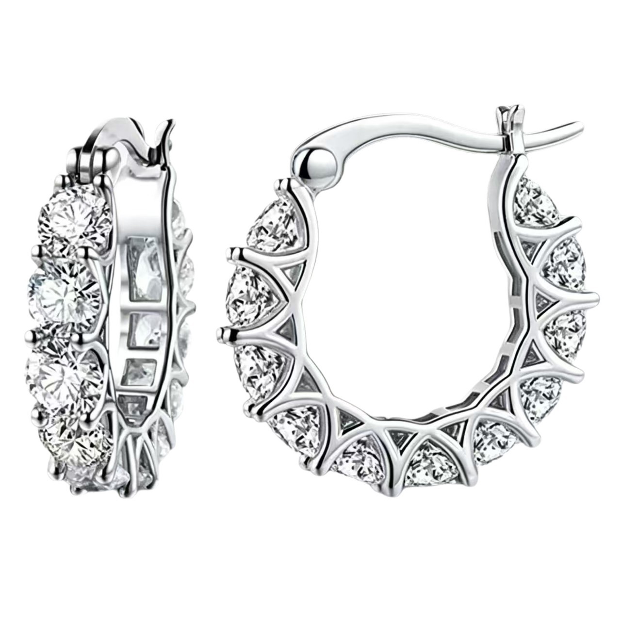 Aretes de zircon estilo medieval nicho diseño ligero aretes de lujo transfronterizos exclusivos para aretes al por mayor