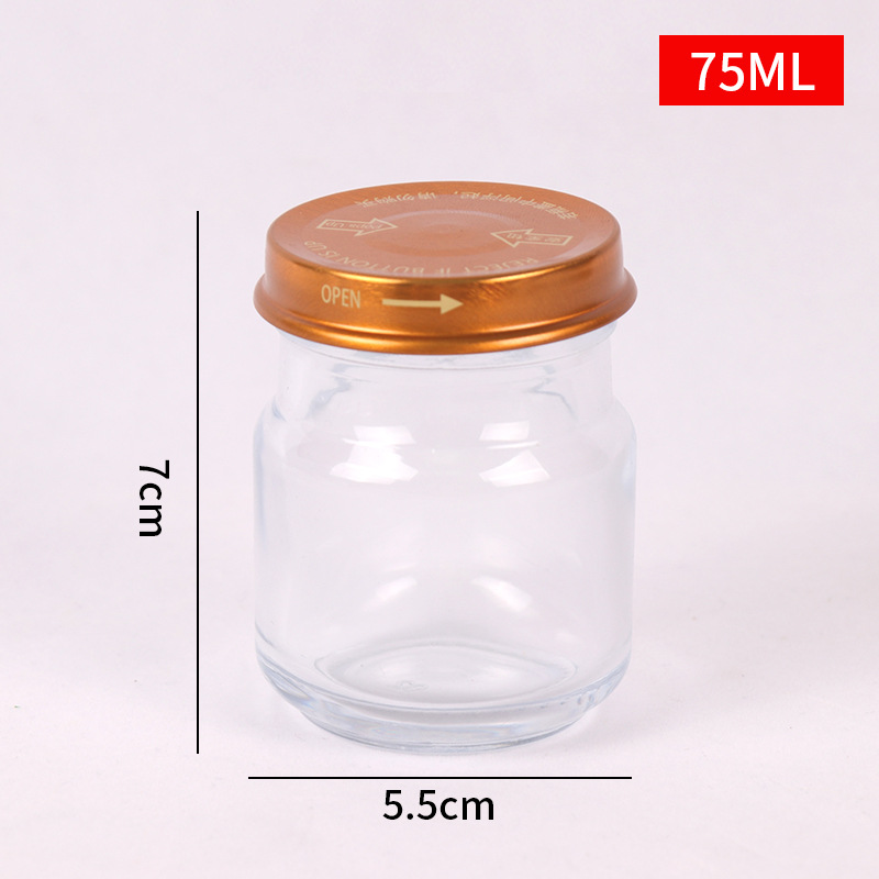 Botella de Nido de Pájaro botella de Nido de Pájaro pequeño guisado fresco botella de Nido de Pájaro instantáneo sub-botella de miel olla de pescado sellado botella vacía de pegamento al por mayor 50