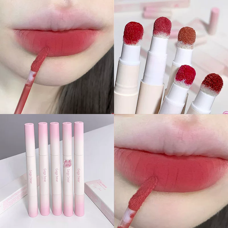 Gege Bear Lip Flip Cream Velvet Mats Студентский Prosperous Velvet Moto ощущение макияжа, помада для губ