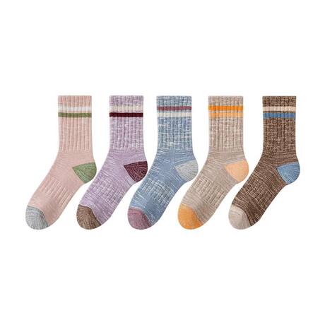 Merino Wool Socks Women's Autumn and Winter Outdoor Sports Ski Socks High Towel Bottom Warm Shock-Absorbing Hiking Socks