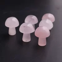 20PCS трансграничный натуральный кристалл гравировка полудрагоценные поделки украшение diy украшения маленький гриб цветной