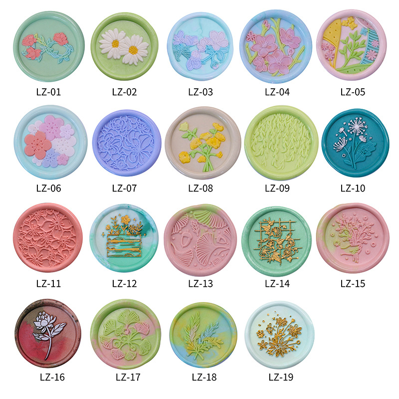 Cabeza de sello de pintura de fuego cabeza de cobre de planta verde patrón confeccionado sobre sellado cera sello de pintura de fuego Cabeza Fábrica al por mayor