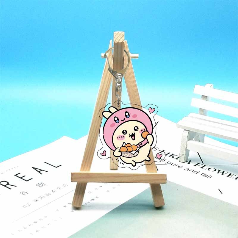 chiikawa ジイカワ ハチ小八 ins 漫画かわいいランドセル小さなペンダントアクリルキーホルダー|undefined