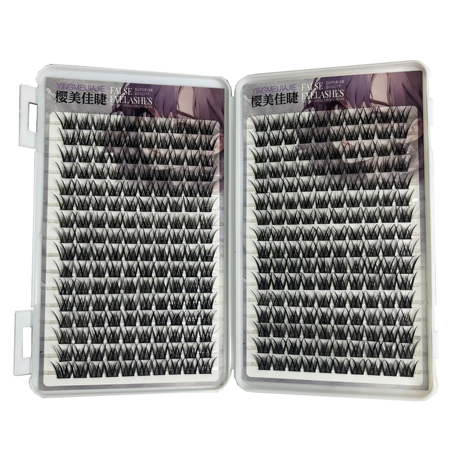 Nuevo libro de pestañas de sirena de gran capacidad, nivel de principiante, desordenado, natural, perezoso, cabello de un solo racimo, pestañas postizas de gripe