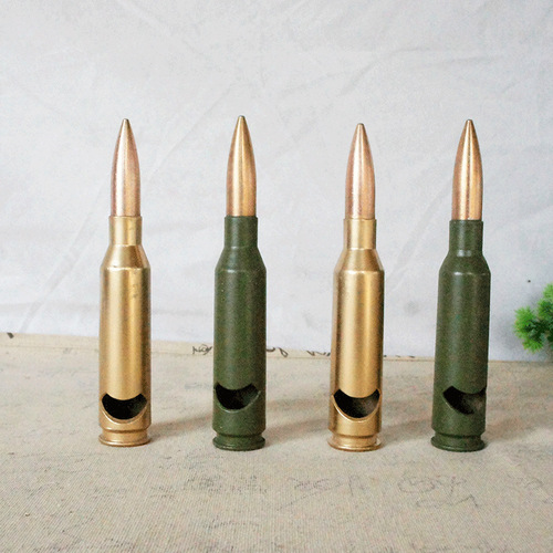 Metal hand-cut bullet casing crafts veteran souvenir creative bottle opener military commemorative bullet casing