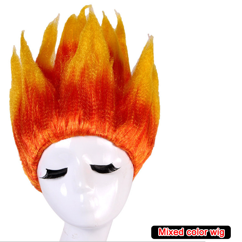 Peluca de Cosplay Anime para Niños Fibra de Alta Temperatura Esponjosa para Halloween image 10