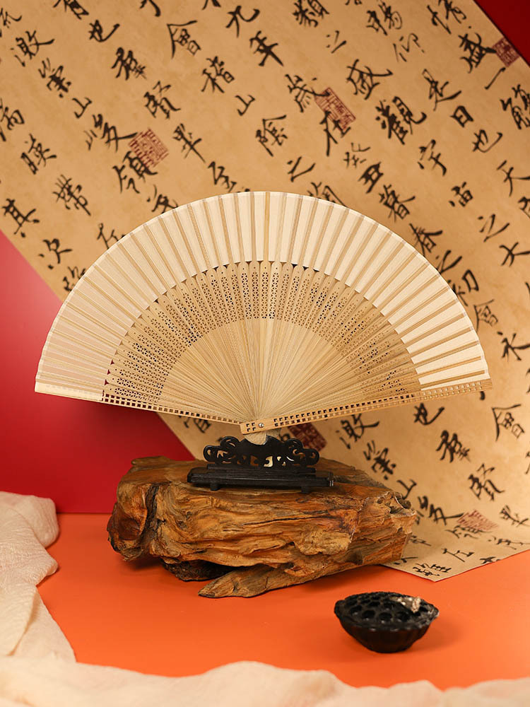 一件代发夏季古风扇子折扇女扇中国风舞蹈扇汉服扇新中式折叠扇详情10
