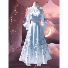 [ストアホットセール]夏の新しい中国風の漢服ドレススーツ女性用改良されたレトロエレガントなトップフェアリースタイル