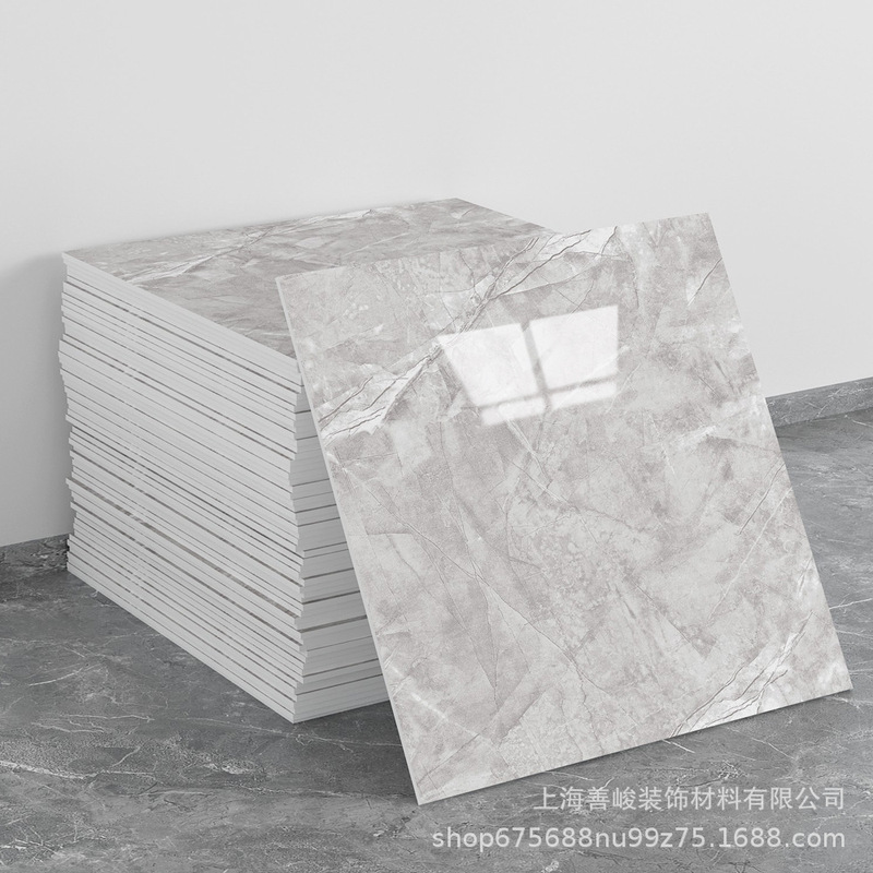 跨境出口批发30*30cm 仿瓷砖大理石纹自粘墙壁纸护墙板铝塑板贴纸|undefined