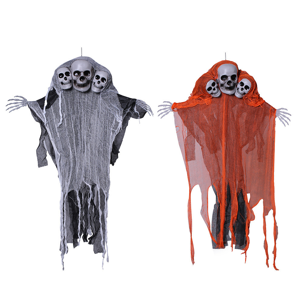 Halloween transfronterizo calavera gaza colgar fantasmas habitaciones secretas puerta de la casa encantada gran colgar accesorios colgar decoración colgar fantasmas