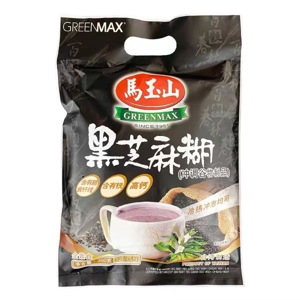 批发台湾马玉山黑芝麻糊360g冲饮粉谷物早餐休闲食品系列不混味