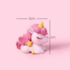 B -type unicorn pink color lying posture