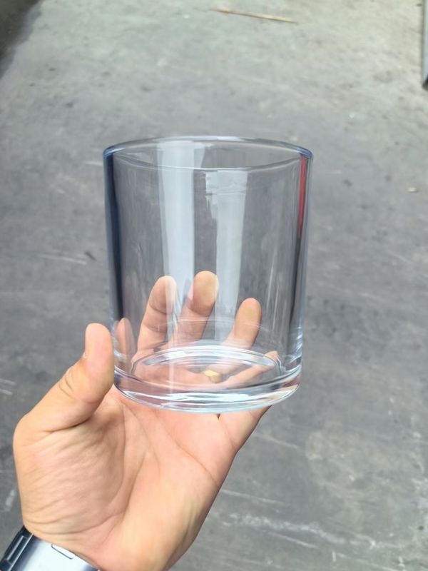 简约自制透明蜡烛杯家用玻璃蜡烛容器批发酒店家摆件加厚烛台空杯|undefined