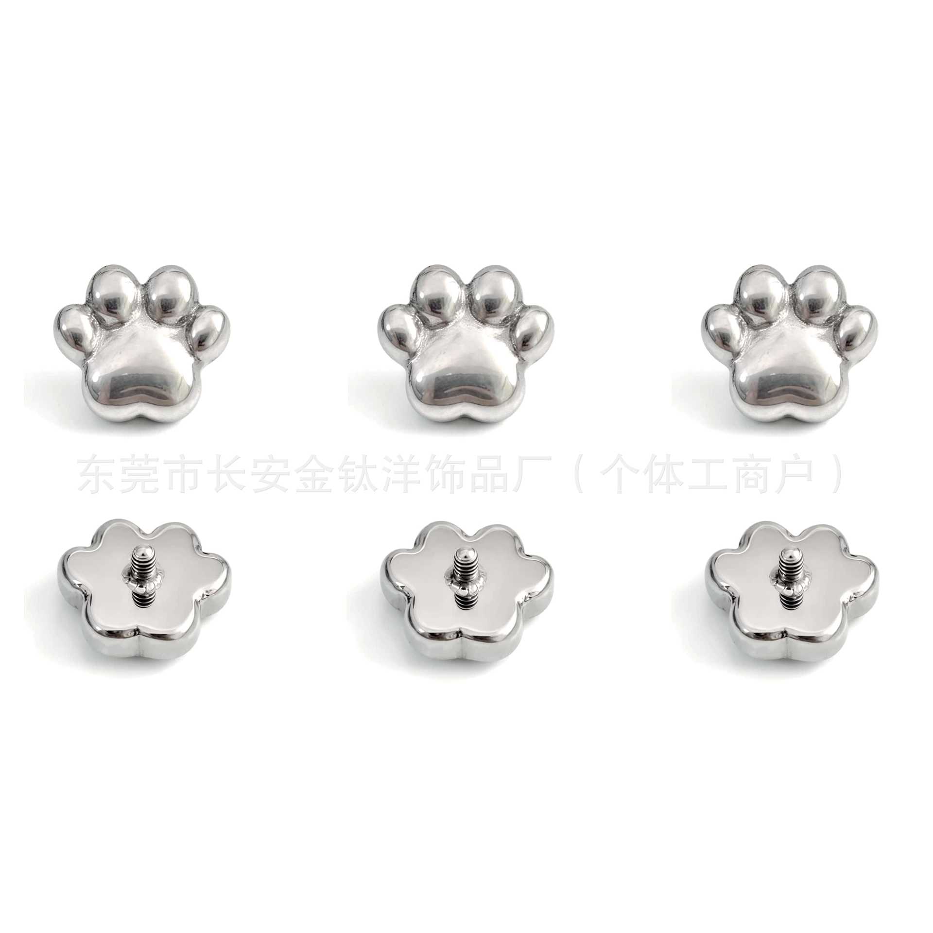 Pointed titanium steel lip stud product view