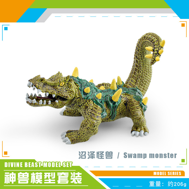 Simulación transfronteriza mitología occidental modelo de bestia marino hombre de nieve de hielo espada diente tigre monstruo hombre lobo decoración juguetes
