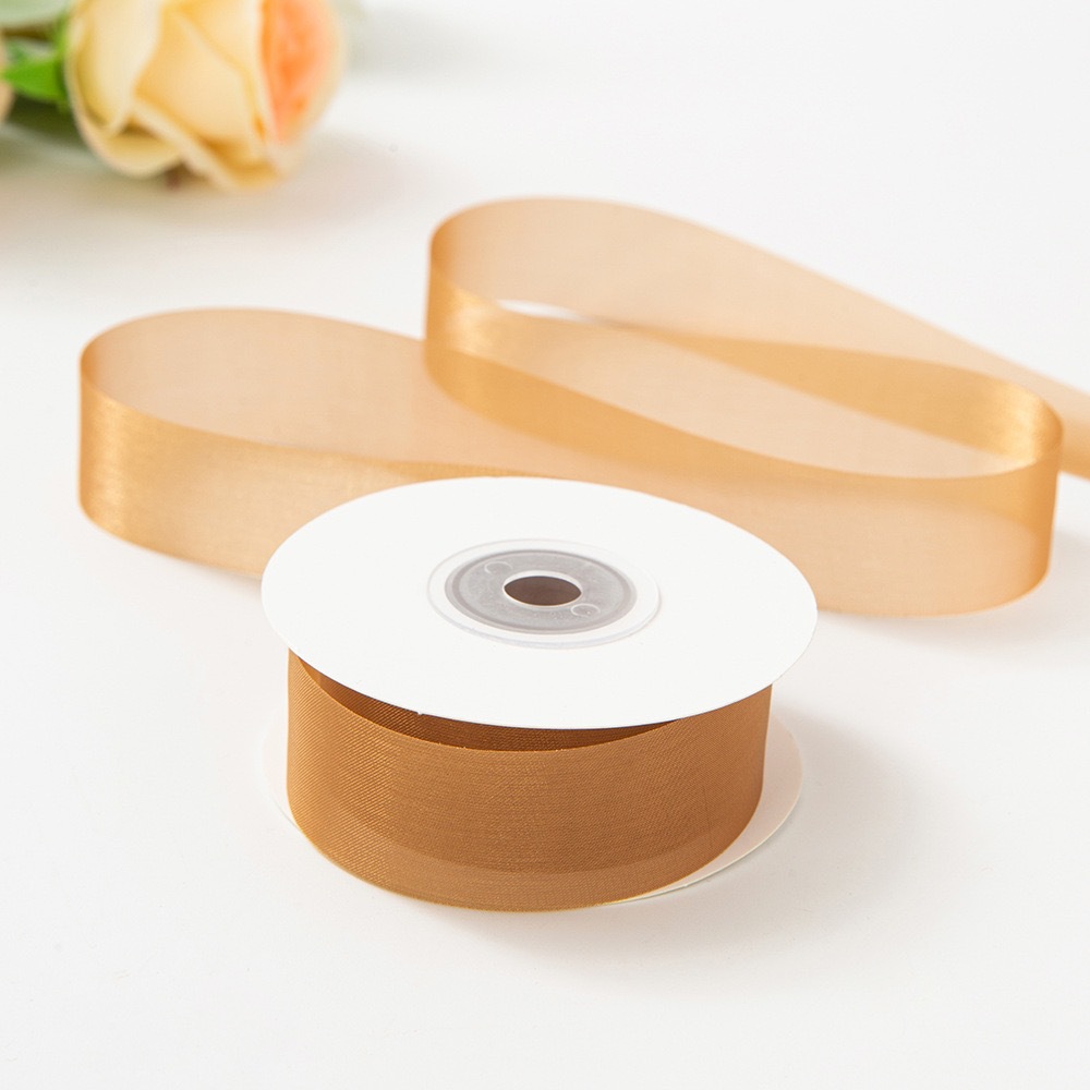 Inventario de 4cm seda de leche cinta de nieve de alta sensibilidad cinta de cabello DIY accesorios flores regalo ramo de flores cinta de flores