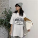 Spring and Summer 2025 New Korean-style Half-sleeve Base Shirt Top Creative Cartoon Loose All-match Cotton Short-sleeve T-shirt for Women