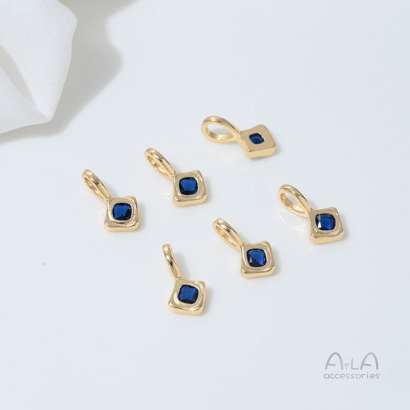 14K 電気メッキリアルゴールド象嵌ジルコニウム 12 誕生石ペンダントネックレスブレスレットブレスレットクリスタル diy ビーズアクセサリー材料|undefined