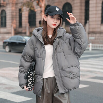 羽絨棉服女裝外套冬2022年新款亮面免洗棉衣學生小棉襖短款小個子