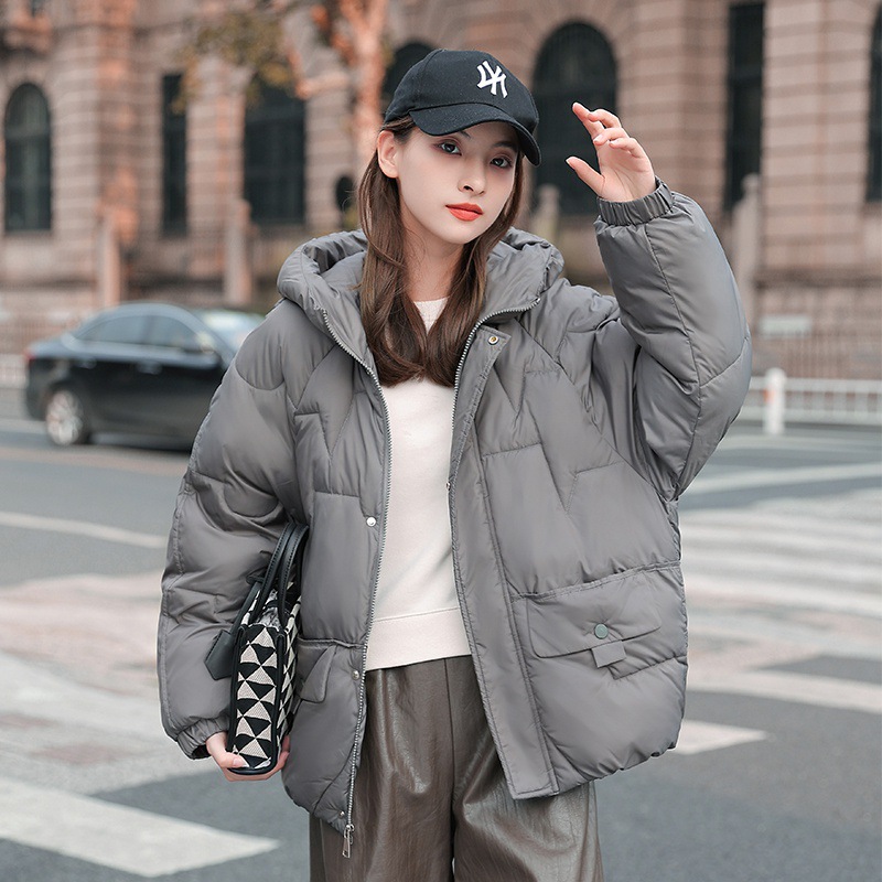 羽絨棉服女裝外套冬2022年新款亮面免洗棉衣學生小棉襖短款小個子