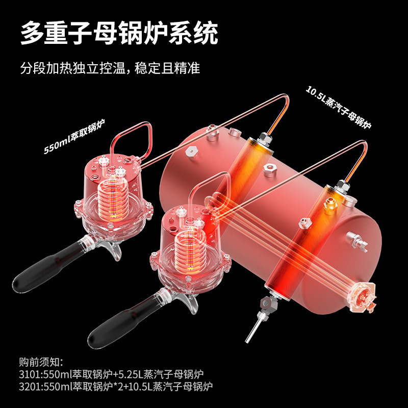 Gemile CRM3201 半自動双頭ポンプ式コーヒーマシン 外国貿易業務用コーヒーショップ エスプレッソマシン|undefined