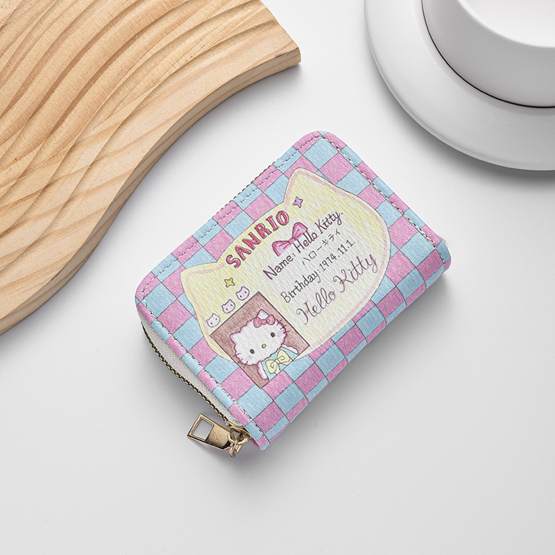 Titular de la tarjeta anti-desmagnetizante tarjeta bancaria linda de las mujeres tarjeta de crédito estudiante monedero multi-funcional multi-Tarjeta titular de la tarjeta de alta gama