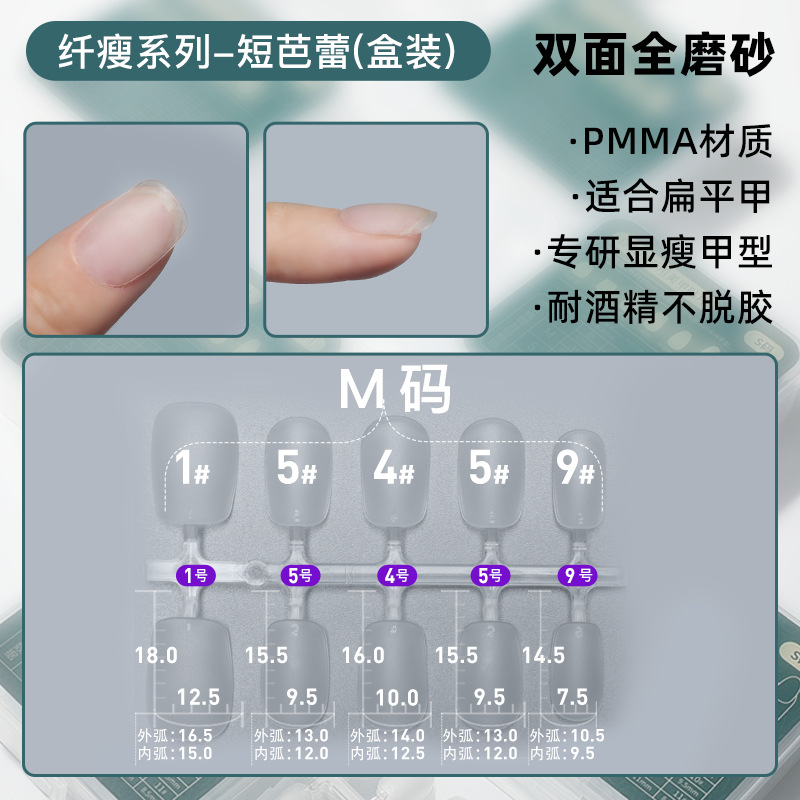 Caja de uñas transparente de alta gama caja de almacenamiento de uñas caja de embalaje caja de uñas de desgaste caja de exhibición de uñas de desgaste hecho a mano al por mayor